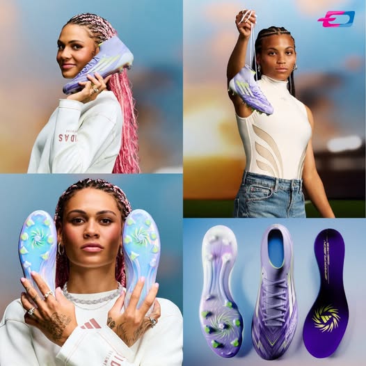 TECNOLOGÍA EN LOS BOTINES DE LAS FUTBOLISTAS 👟🔥 Adidas lanza los F50 Sparkfusion, los primeros tenis diseñados específicamente para mujeres. Incorporan tecnología que mejora la estabilidad en los cambios de dirección, ayudando a prevenir lesiones de ligamento cruzado. ⚽💪