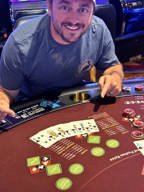 $1,500 7-card flush ♣️💰