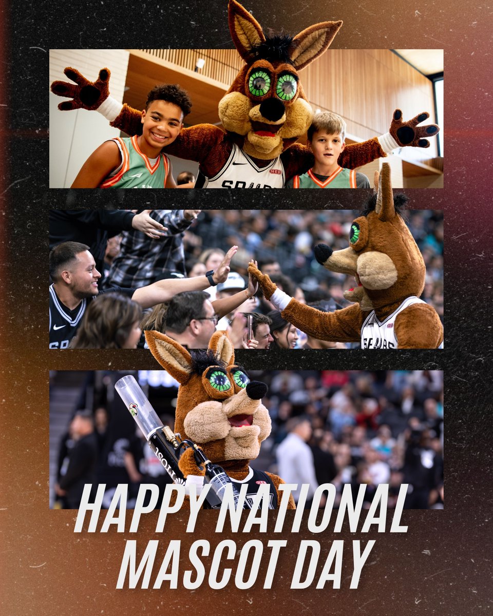 Fans' Best Friend 🫶

Happy National Mascot Day, <a href="/SpursCoyote/">Coyote</a>!