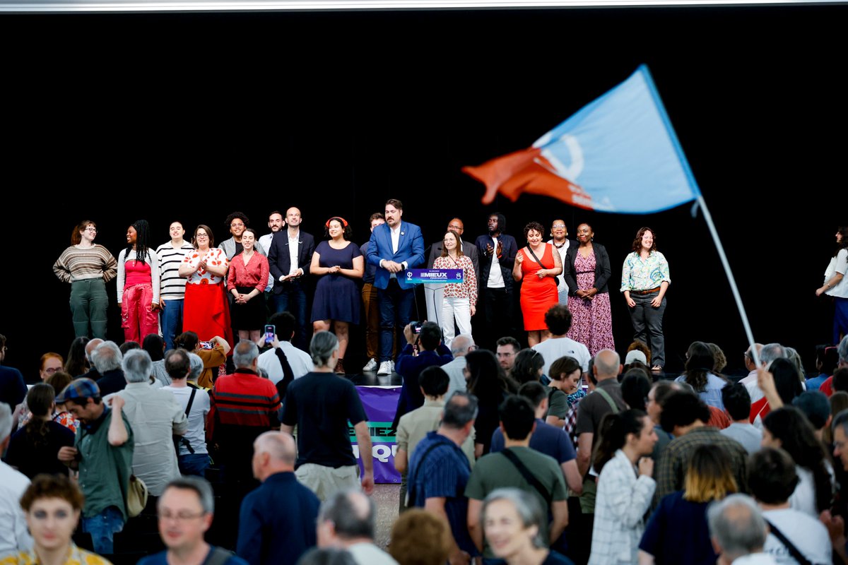 🔥 Quel moment politique !

Hier, 350 personnes à #Nantes pour présenter notre programme de rupture 🙌

✊650 propositions issues de la #GrandeEnquêtePopulaire

🌱À toutes celles et ceux qui veulent faire un pas de côté : venez #FaireMieux avec nous. 🫰💚 #Nantes