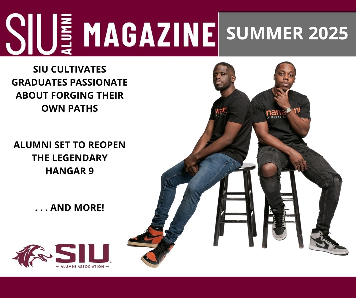 The #SIU Alumni Magazine Summer '25 edition is hot off the presses! Read about our Saluki entrepreneurs, the #SIUAlumni that are reopening Hangar 9, and much more here -&gt; ow.ly/UNoW50Wafr8

#SalukiForLife
