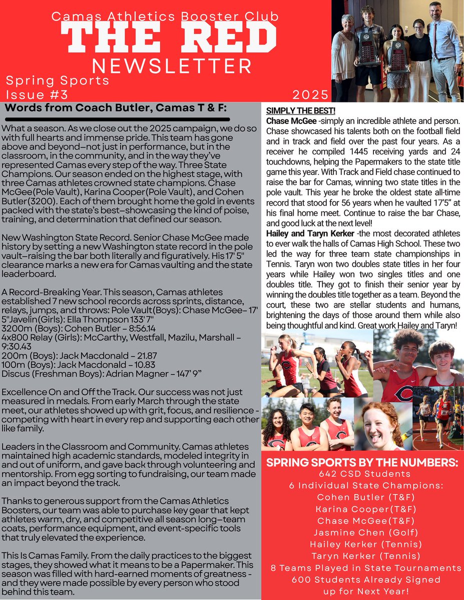 🎉 The Red – Issue #3 is Out Now!
This issue highlights the incredible dedication and talent of our student-athletes—those who walk our halls, race on our tracks, and make our community proud every single day!

#RollMakers #TheRed #StudentAthlete #CamasPride