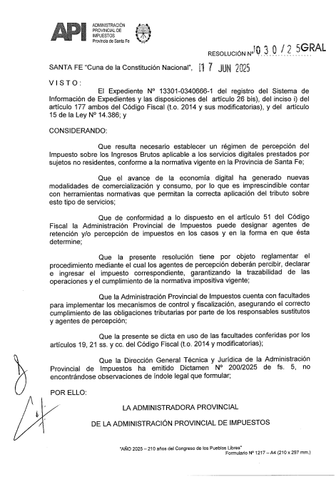 BlogDelContador's tweet photo. 🚨📢ATENCIÓN: Santa Fe aplicará percepciones de Ingresos Brutos a servicios digitales desde el 1/7

👉La RG 30/2025 establece un régimen de percepción para servicios digitales prestados por sujetos no residentes, cuando el consumo o utilización económica ocurra en Santa Fe.

🔍 Las percepciones serán aplicadas por los agentes designados (ej.: emisores de tarjetas de crédito/débito). Al momento de realizarse el pago se procederá a efectuar la percepción cuya base imponible estará determinada por el monto total de la operación, neta de Impuesto al Valor Agregado.

💸 Alícuotas: 3% para comercialización de servicios de suscripción online (Por ej.: Netflix, Spotify, etc.) y 4,5% para el resto de la Comercialización de servicios digitales (Por ej.: Uber)

💻 Los sujetos prestatarios de los servicios digitales podrán aplicar el monto abonado para pagar Impuesto Inmobiliario y/o Patente Única sobre vehículos, -en cuyo caso se procederá a la compensación o imputación- o solicitar el reintegro del monto abonado por dichos servicios.

🗓️ Vigencia: desde el 1 de julio de 2025.