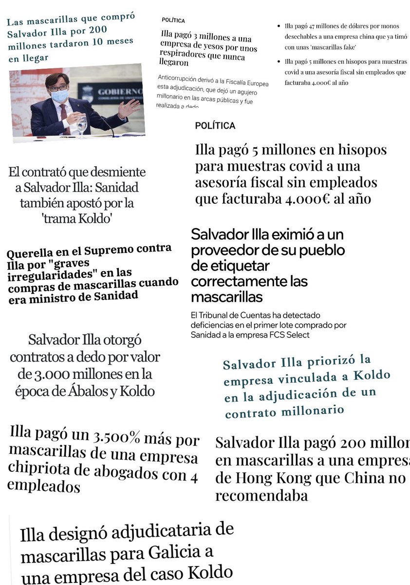 El president de la Generalitat més corrupte de la història, <a href="/salvadorilla/">Salvador Illa Roca</a> ja fou cessat el 2009 per corrupció.