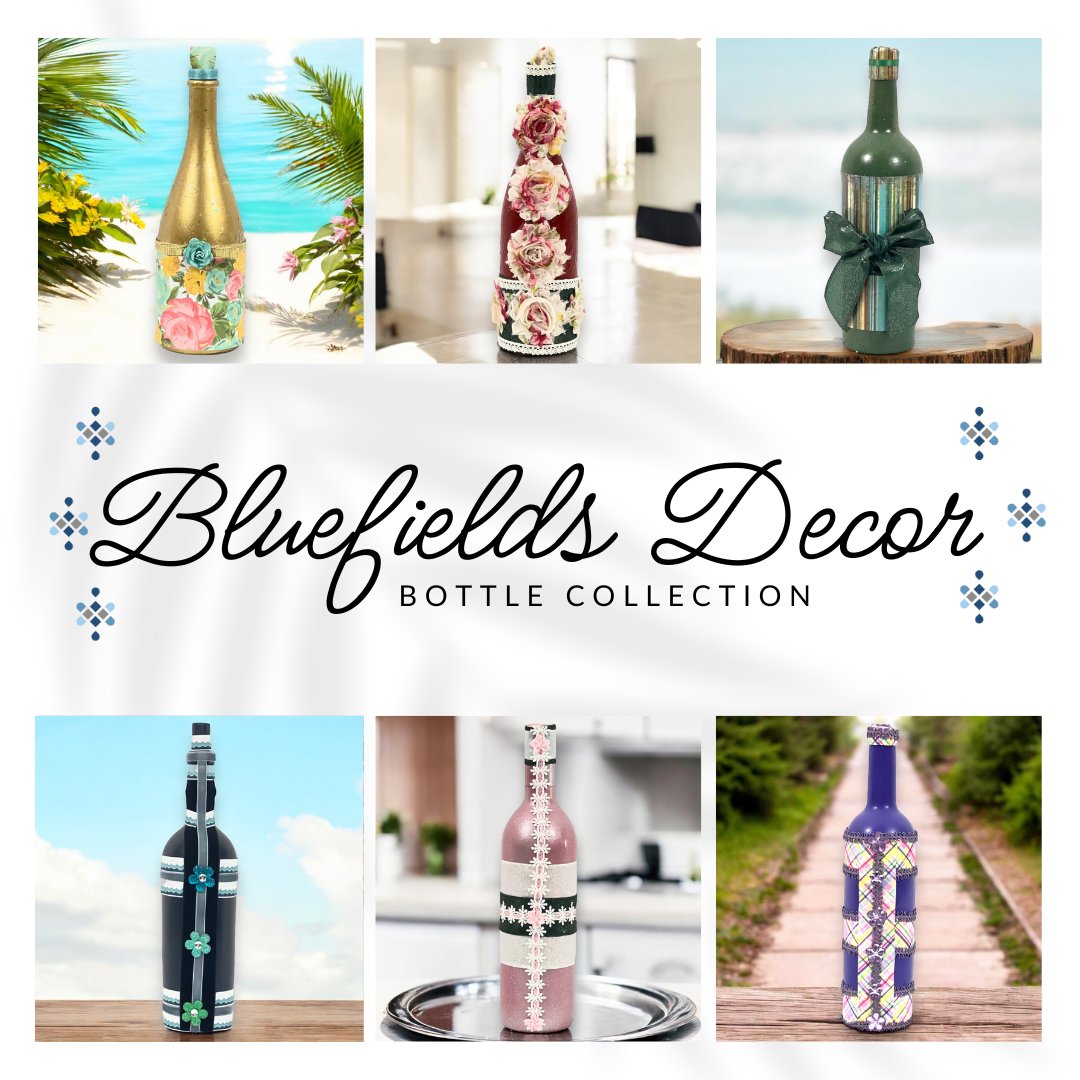 BluefieldsDecor's tweet image. Bottles with a past, made for the present. ✨
Each piece in our collection is upcycled, hand-painted, and full of character—designed to bring beauty and meaning to your space.
#bluefieldsdecor #BottleCollection #UpcycledArt #SustainableStyle #HandcraftedDecor