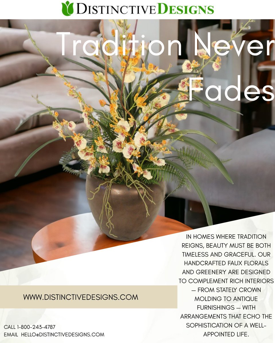 DistinctveDsgns's tweet image. Decorate with a lush tropical jungle, a warm arid southwestern vibe, or even a minimalist or rustic farmhouse style. As you refine your theme, selecting complementary pieces will amplify both the visual appeal and the immersive feel of your decor.
#fauxfloral #distinctivedesigns
