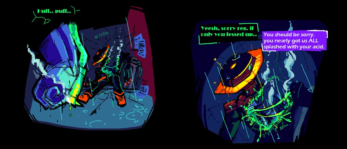 Cometz202's tweet image. RIPPLES, a small comic in my world 
1/?