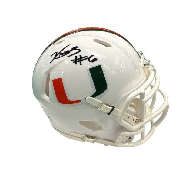 Miami fans! My signed mini helmets are now available at @MiamiHTS Get them now in-store or online! miamihts.com/collections/xa…