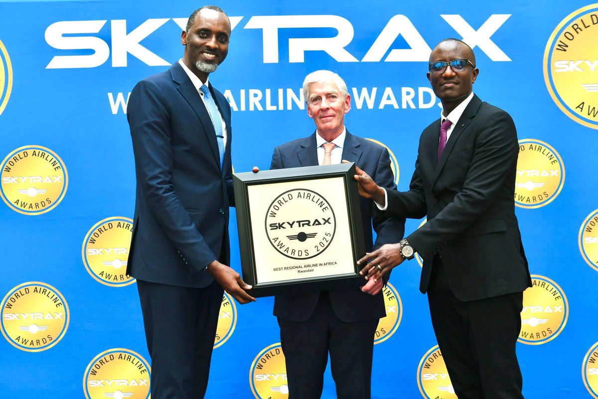 .<a href="/FlyRwandAir/">RwandAir</a> was named Best Regional Airline in Africa at the 2025 World Airline Awards during the Paris Air Show on Tuesday.

READ: newtimes.co.rw/article/27320/…