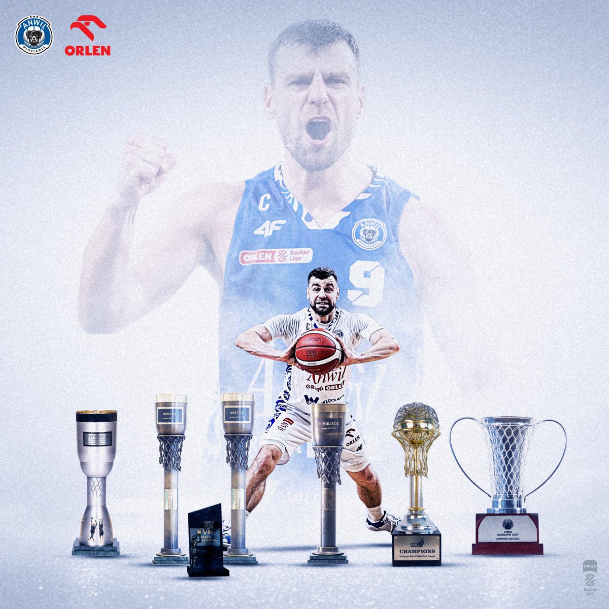 Osiem sezonów, 350 meczów, dwa mistrzostwa Polski, tytuł MVP Finałów, brąz, Superpuchar Polski, triumf w FIBA Europe Cup oraz ENBL, a także miano najlepszego asystującego w historii Klubu ✨

Kapitanie, dziękujemy 💙🤍💚

#plkpl