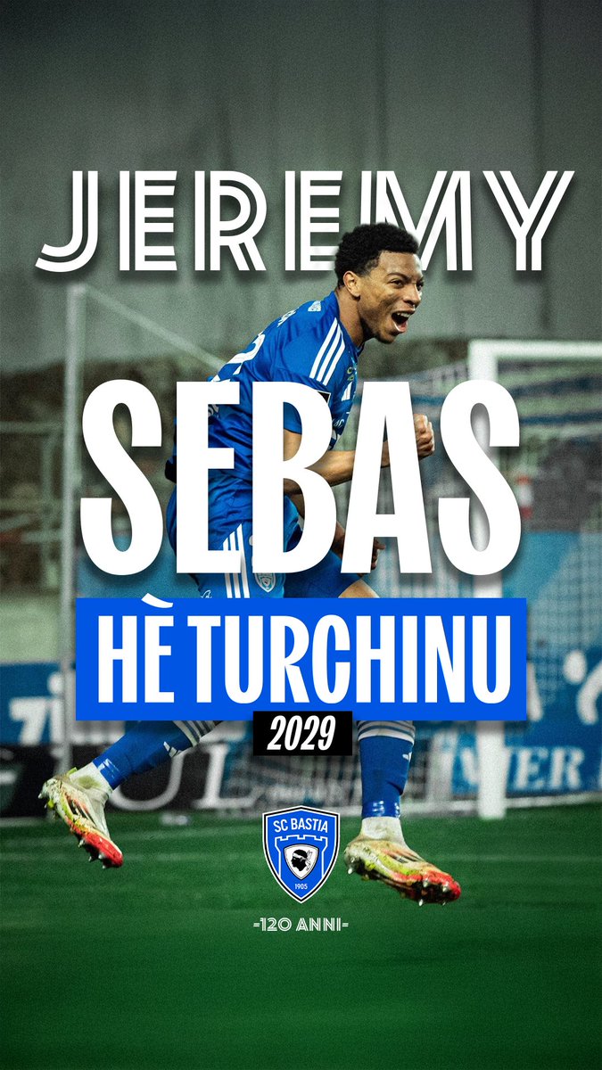 Jérémy Sebas hè turchinu ! 💥

Prêté lors du mercato hivernal par le <a href="/RCSA/">Racing Club de Strasbourg Alsace</a>  Jérémy Sebas s’engage officiellement avec le Sporting pour les quatre prochaines saisons. 🦁

Forza Bastia ! 🔵⚪️

#Mercatu #Sporting