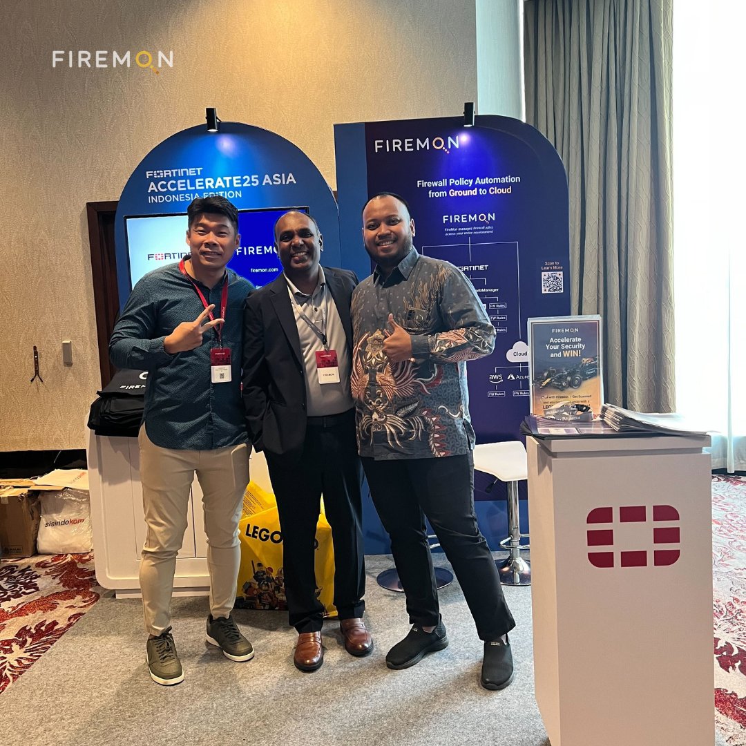 👏 What a finale in Jakarta, the perfect wrap to our sponsorship at the #Fortinet Accelerate25 Asia roadshow! Until next time — terima kasih from the FireMon team!

#FireMon #Accelerate25 #CyberSecurity #FirewallManagement
