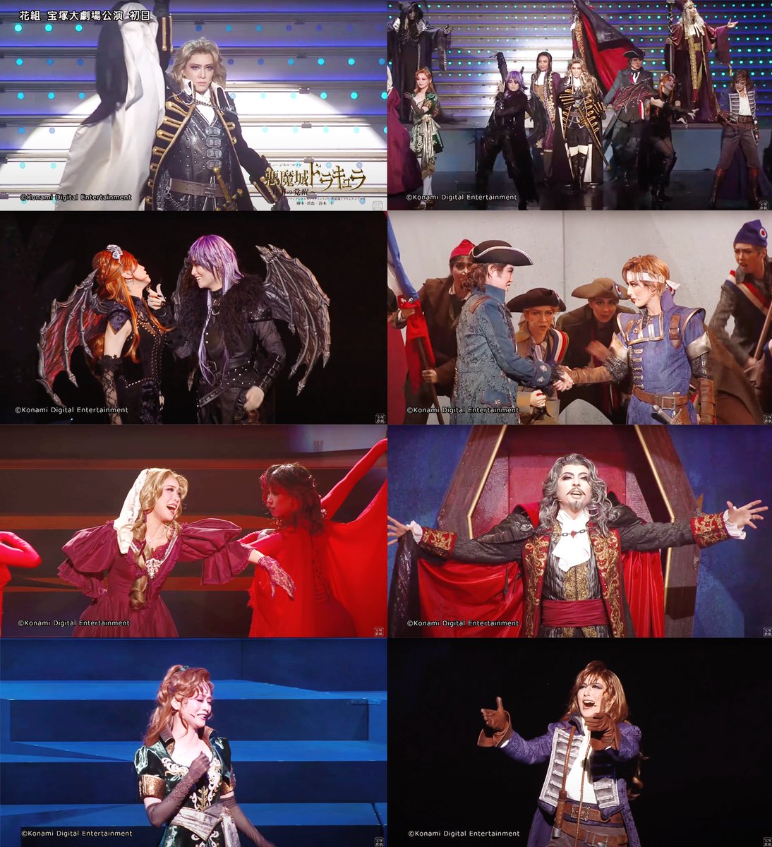 alucarddaily's tweet photo. "Castlevania: Awakening in the Moonlight" performed by the Takarazuka Revue Flower Troupe 🥀 https://t.co/z2NoyZSBHy