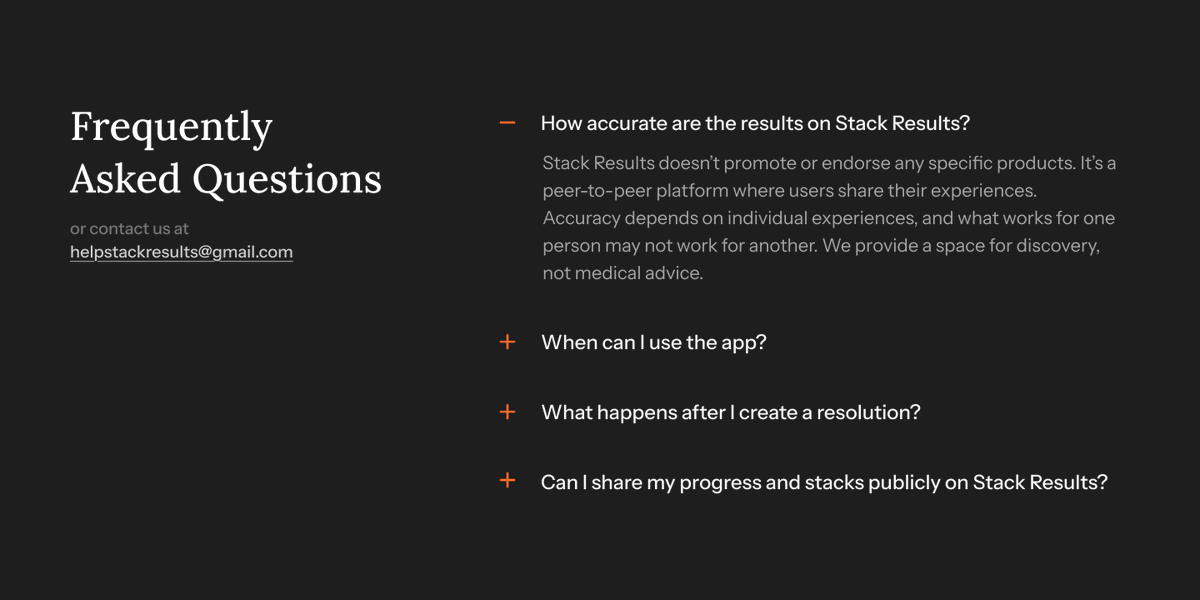 mystackresults's tweet image. [BTS #14] FAQ Section 

Tried a few different styles for the FAQ section
Which one are you choosing? 👇

#buildinpublic #FAQ #designexplorations #UIDesign #FAQS