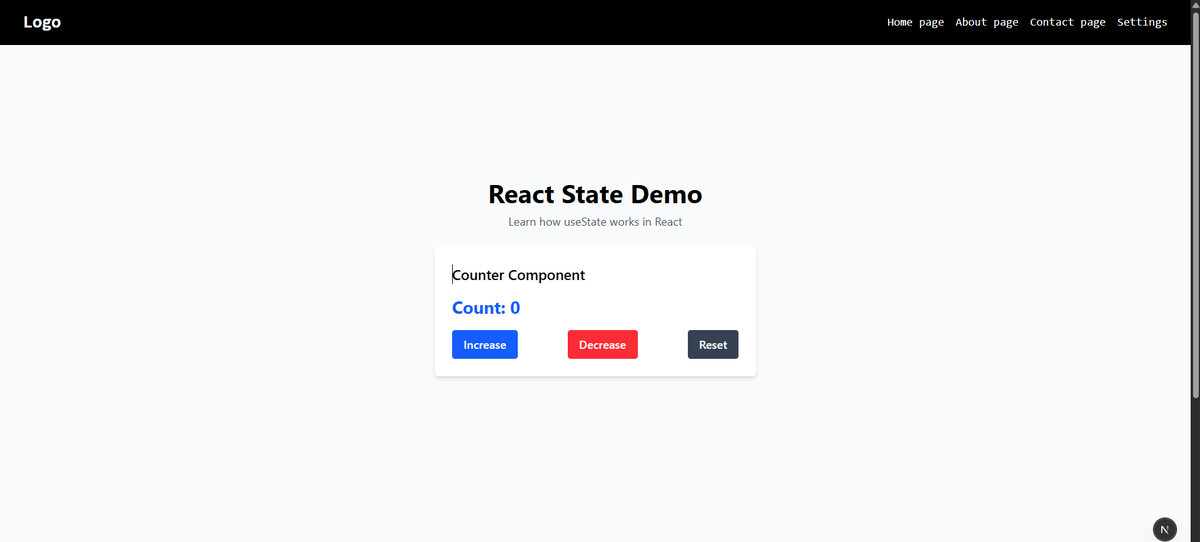 Bishant_'s tweet photo. #LSPPDay17 of #60DaysOfLearning2025!  
Today, I  implemented basic next.js and as well as tailswind css to make basic website with state as well as props
 #LearningWithLeapfrog
@lftechnology https://t.co/YXg1TGF7hh