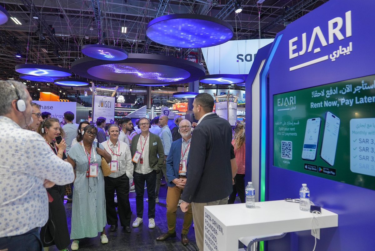 🇸🇦✈️ من قلب المملكة إلى قلب باريس:

 ايجاري تشارك في VivaTech 2025، لتمثّل روح الابتكار السعودية وتُظهر للعالم كيف تتحول أفكارنا إلى منتجات تغيّر سوق العقار.

 نشكر وزارة الاتصالات وتقنية المعلومات وبرنامج تطوير التقنية الوطنية (NTDP) على دعوتهم الكريمة، ودعمهم المستمر لتمكين