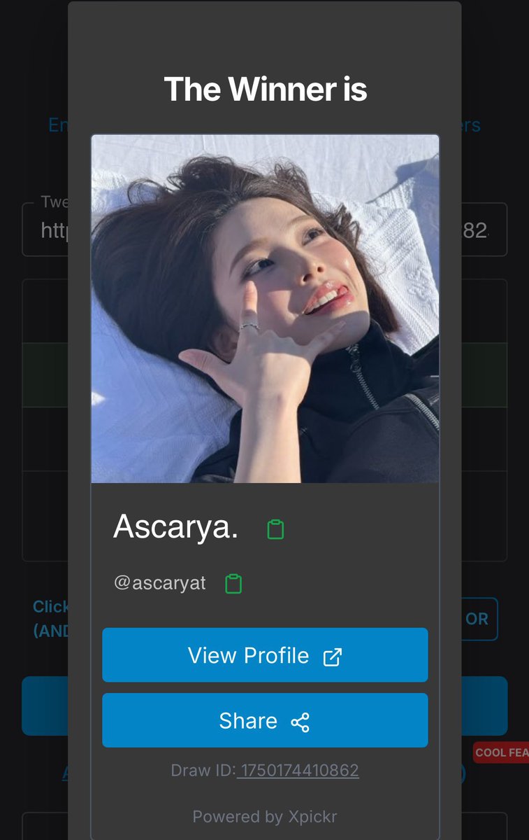 ⠀⠀⠀

Congrats, <a href="/ascaryat/">Ascarya.</a>! You've won the giveaway. Please contact <a href="/sexylibr4/">𝒉𝒊𝒍𝒍𝒔, choRs is leaving ✧ ° ｡ʚ ɞ ｡° ✧</a> within 24 hours for further instructions. 

⠀⠀⠀⠀