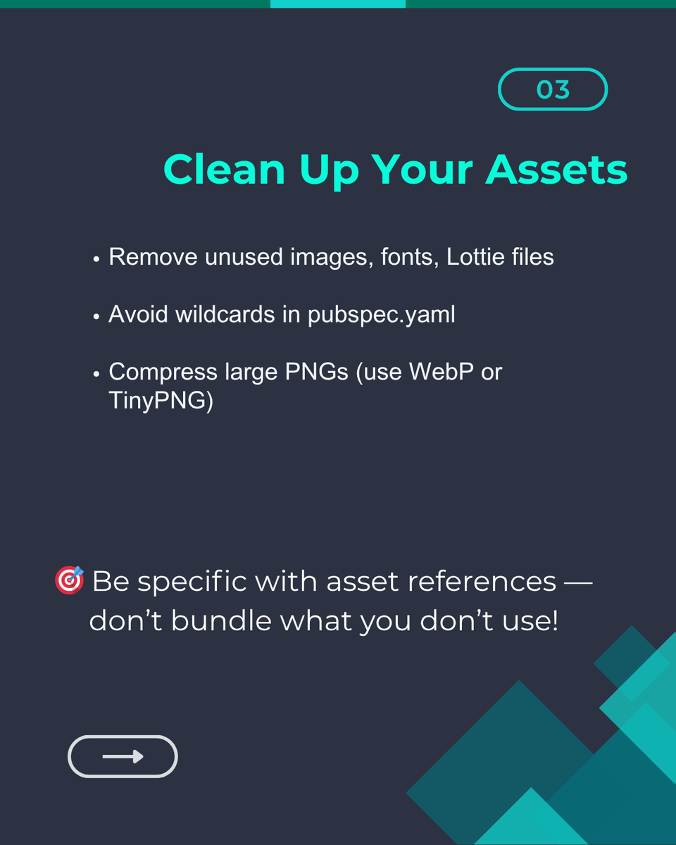 Princet18254604's tweet photo. Part 1: I reduced my Flutter app size by 60% — no features removed, no compromises.
Here’s how I did it (Step-by-step)
#Flutter #DevTips #performance #memory #engineering https://t.co/xcDq2jOD2r