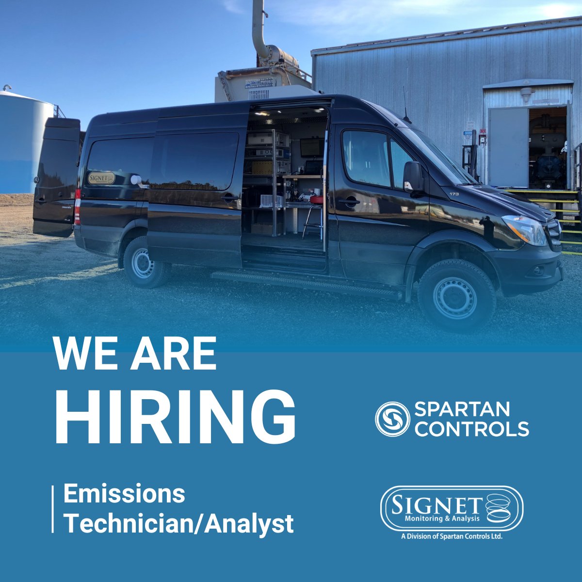 Signet Monitoring &amp; Analysis, a division of Spartan Controls, is hiring Emissions Technicians/Analysts in Grande Prairie or Fort St. John. You’ll work in the field using to support regulatory compliance &amp; help reduce environmental impact. careers.spartancontrols.com/job-invite/149…