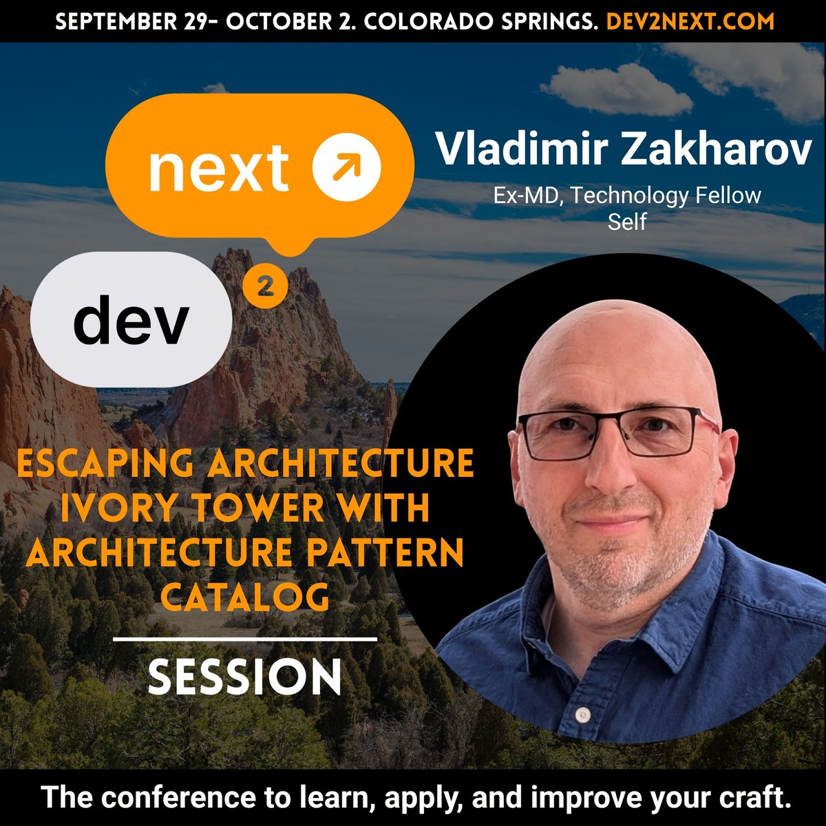 dev2next (@dev2next) on Twitter photo Escape the ivory tower! See how an Architecture Pattern Catalog helps architects stay connected, guiding developers with practical, proven design patterns with <a href="/zakhav/">Vladimir Zakharov</a> at dev2next this Fall 🙌
dev2next.com/speaker/4b3cbf…
🎟️ dev2next.com
💥JOIN-VLADIMIRZ-50OFF = discount Escape the ivory tower! See how an Architecture Pattern Catalog helps architects stay connected, guiding developers with practical, proven design patterns with <a href="/zakhav/">Vladimir Zakharov</a> at dev2next this Fall 🙌
dev2next.com/speaker/4b3cbf…
🎟️ dev2next.com
💥JOIN-VLADIMIRZ-50OFF = discount