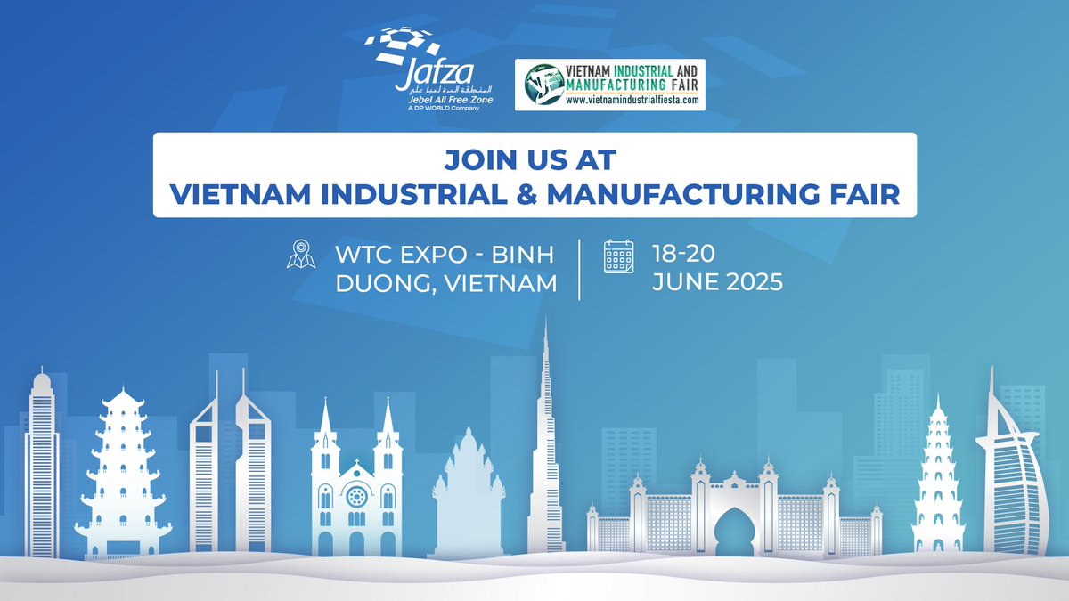 We are proud to participate in this year's Vietnam Industrial &amp; Manufacturing Fair (VIMF). As one of the world’s leading free zones, we are committed to creating opportunities for global growth and helping manufacturers build smarter, more resilient supply chains through Dubai.