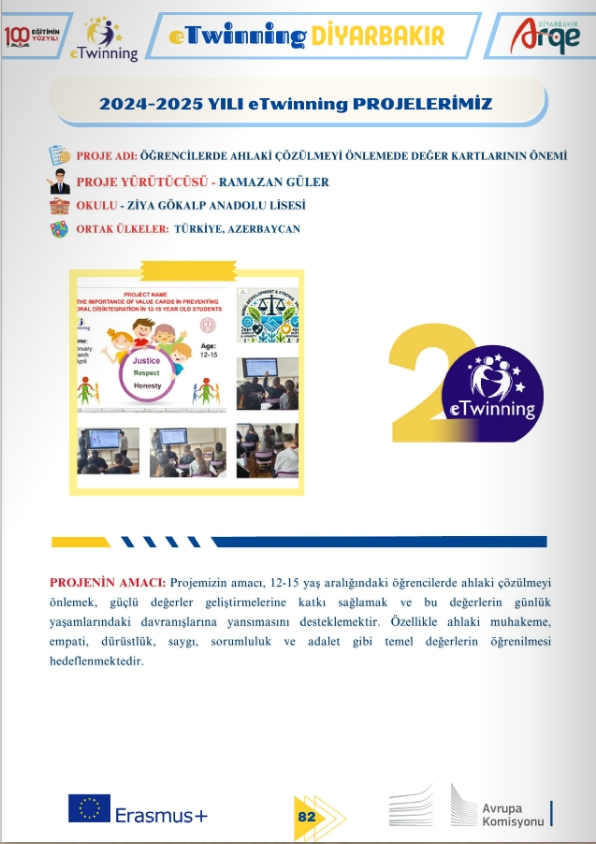 Din Kültürü Öğretmenimiz Ramazan Güler rehberliğinde yürütülen eTwinning projemiz, eTwinning Diyarbakır Dergisi 5. sayısının 82. sayfasında yer aldı.
diyarbakirarge.meb.gov.tr/eTwinningDiyar…
<a href="/Yusuf__Tekin/">Yusuf Tekin</a>  
<a href="/vali_zorluoglu/">Murat Zorluoğlu</a>  
<a href="/Yunus__ATAMAN/">Yunus ATAMAN</a>  
<a href="/Murat4Kucukali/">Murat Küçükali</a>  
<a href="/husamettin_atli/">Hüsamettin ATLI</a> 
<a href="/Diyarbakirmem/">Diyarbakır İl Millî Eğitim Müdürlüğü</a>