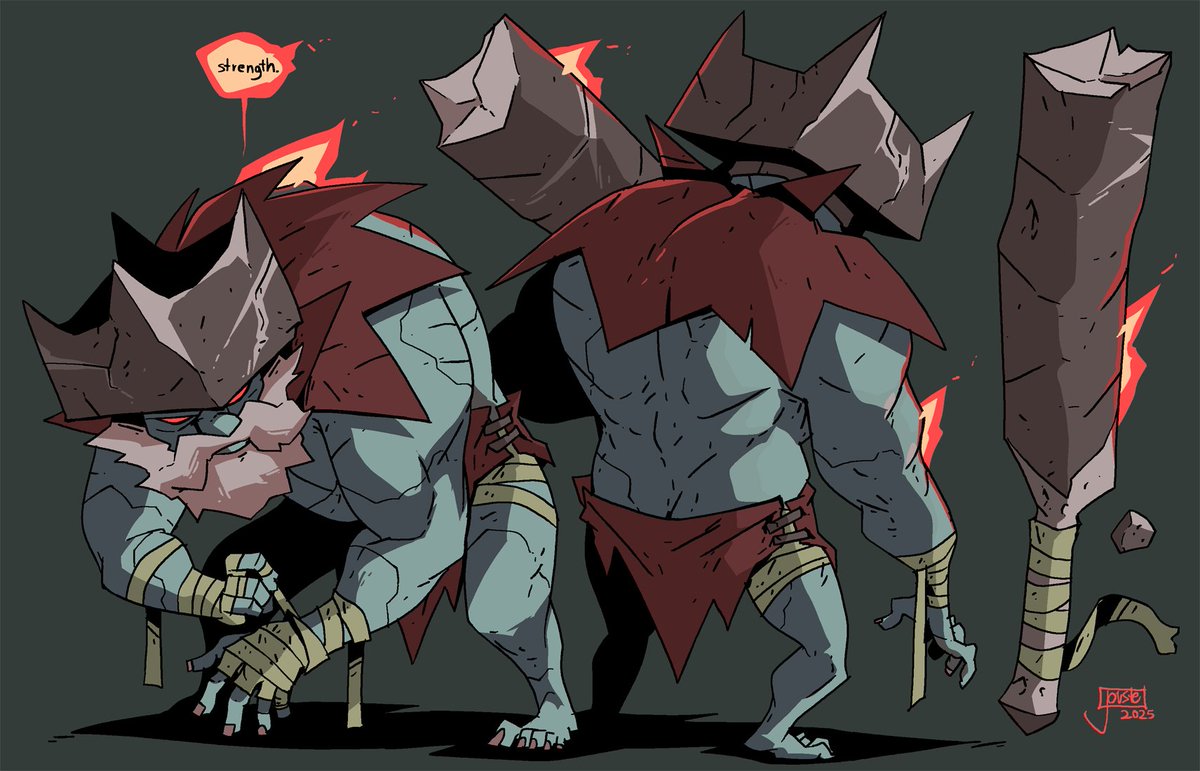 Old King Brawn!
Heaviest is the head that wears this crown! King Brawn took it upon himself to be the strongest king of all by donning this basalt band and refusing to ever take it off! This load bearing leader holds strength above all and protects everyone weaker than himself!