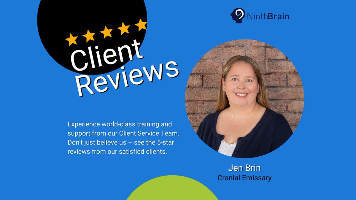 Client endorsements: "Jen is a rock star,  we covered so much my head is swimming. But, I am getting a lot better at understanding the software."