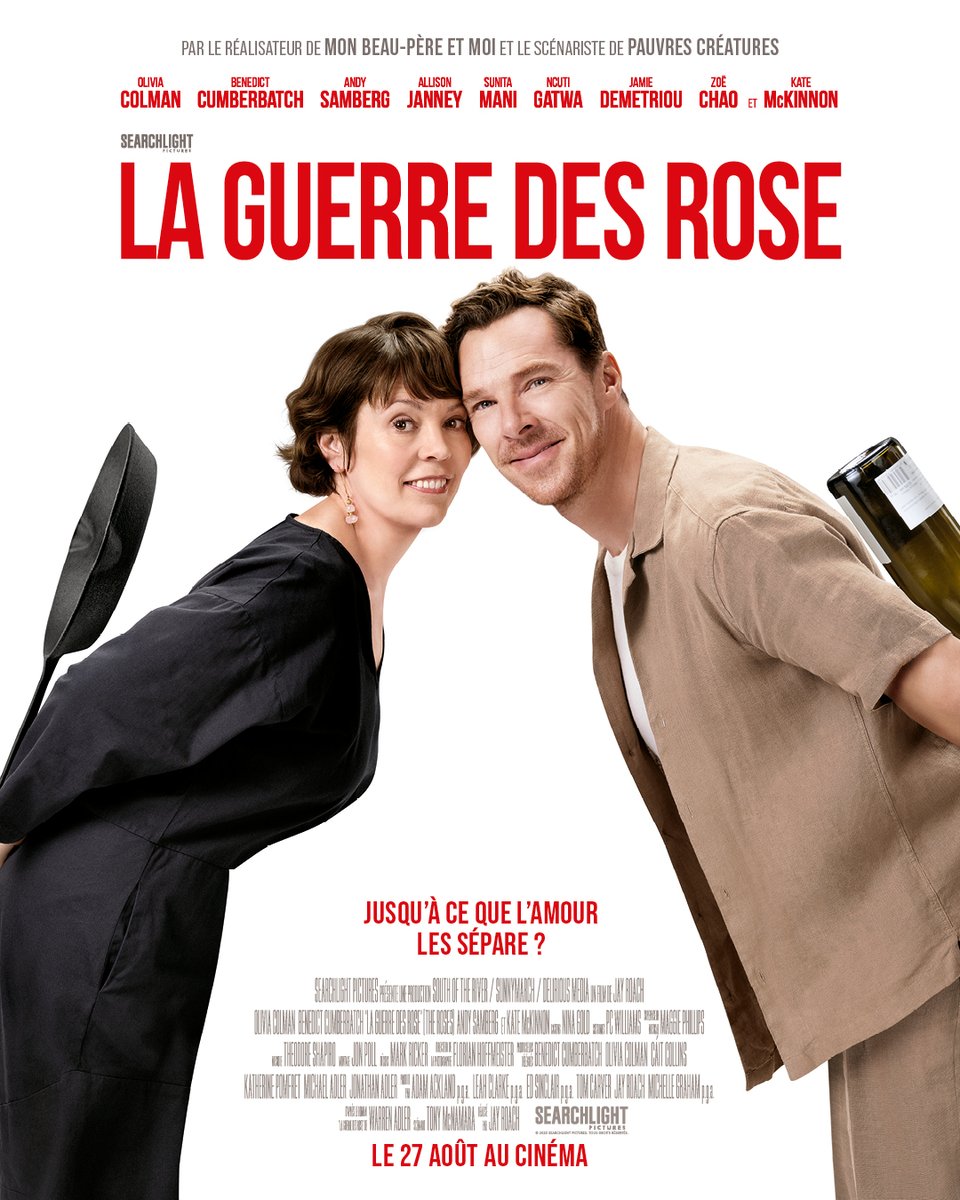 SearchlightFR's tweet image. Jusqu’à ce que l’amour les sépare ? 🌹
#LaGuerreDesRose, le 27 août au cinéma.
