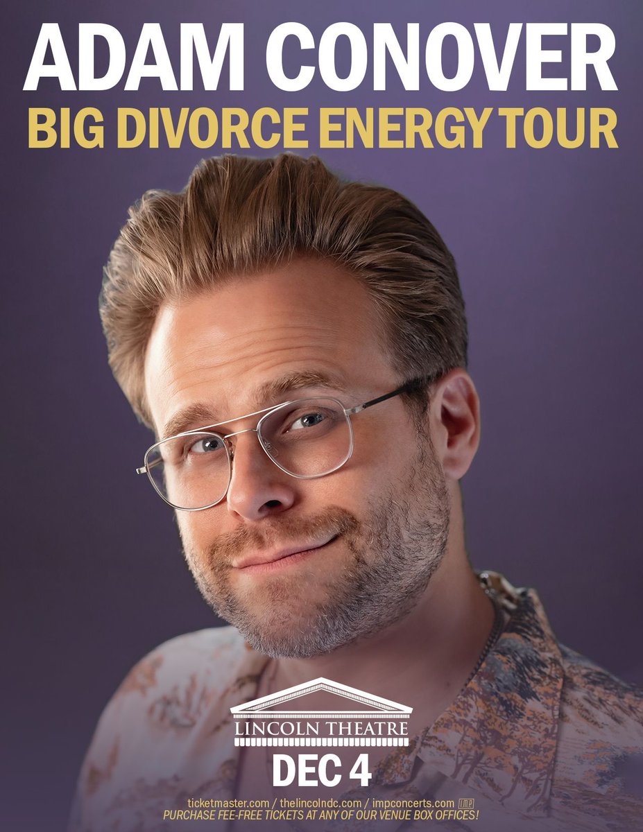 The Lincoln Theatre (@thelincolndc) on Twitter photo JUST ANNOUNCED: 12/4, <a href="/adamconover/">Adam Conover</a>
Tickets on sale Friday, June 20 at 12PM
🎟️: hive.co/l/adamconoverl… JUST ANNOUNCED: 12/4, <a href="/adamconover/">Adam Conover</a>
Tickets on sale Friday, June 20 at 12PM
🎟️: hive.co/l/adamconoverl…