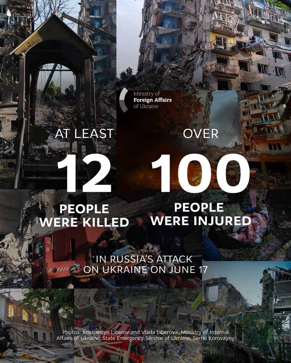 On the night of June 17, Russia carried out one of the most terrifying attacks on Kyiv since the start of its full-scale invasion. Missiles and drones hit residential buildings, collapsed entire sections of apartment blocks, and started fires across the city. Rescue teams are