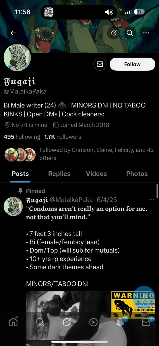 Gonna be doing a deep clean on my accounts:
<a href="/MrPrehistoric1/">𝙈𝙧. 𝙋𝙧𝙚𝙝𝙞𝙨𝙩𝙤𝙧𝙞𝙘</a> 
<a href="/RadioactiveDilf/">☢️~Radioactive DILF.~☢️</a> 
<a href="/GxldenStud/">James! ˚ʚ♡ɞ˚</a> 

If you’re following any accounts that do anything taboo, IE raceplay, age play, NTR or anything like that, I will be blocking you.
