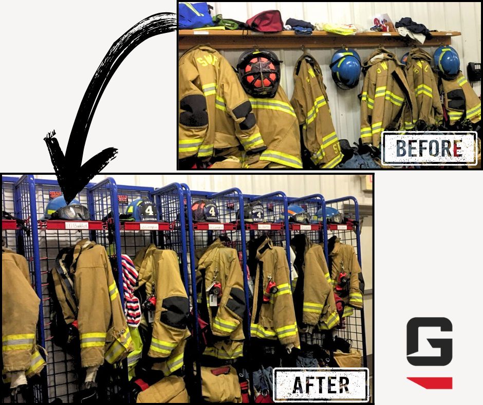 Before ➡️ After 🔥
A complete locker upgrade at Southward, PA Fire Company - powered by GearGrid. 
#GearGrid #FireStationStorage #TurnoutGearLockers #LockerUpgrade