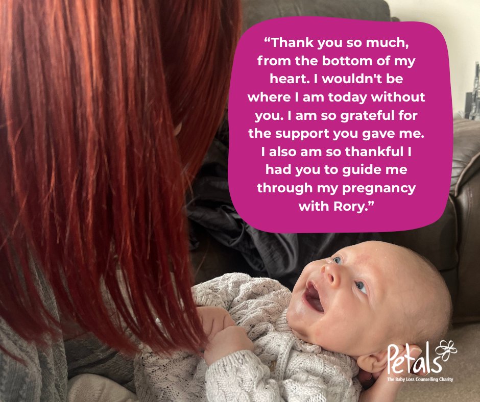 🩷 We are so grateful to Lucie for sharing her story: petalscharity.org/project/lucie 

TFMR and pregnancy after loss can feel so lonely, but our specially trained counsellors are here to help; to support you to process what has happened and understand your feelings.

#TFMR #PAL