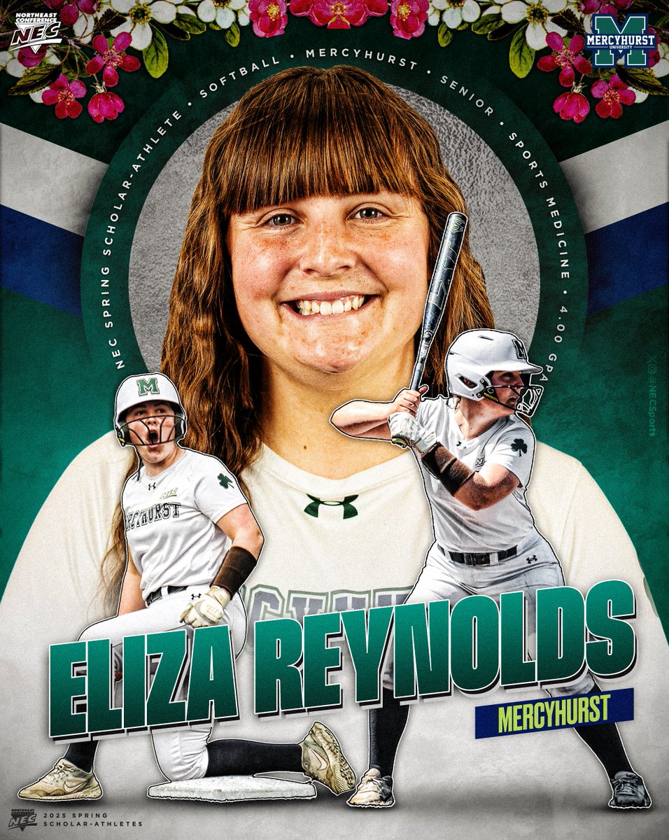 Northeast Conference (@necsports) on Twitter photo ๐ธ The 2๏ธโฃ0๏ธโฃ2๏ธโฃ5๏ธโฃ <a href="/necsoftball/">NEC Softball</a> Co-Scholar-Athlete of the Year is ๐๐น๐ถ๐๐ฎ ๐ฅ๐ฒ๐๐ป๐ผ๐น๐ฑ๐ from <a href="/HurstAthletics/">Mercyhurst Lakers</a> โผ๏ธ
๐ฅ Compiled a .351 career batting avg. with 108 RBI
๐
Tabbed to All-NEC 2nd team
๐ฏ Achieved a perfect 4.00 GPA
๐ Graduated with a degree in Sports Medicine ๐ธ The 2๏ธโฃ0๏ธโฃ2๏ธโฃ5๏ธโฃ <a href="/necsoftball/">NEC Softball</a> Co-Scholar-Athlete of the Year is ๐๐น๐ถ๐๐ฎ ๐ฅ๐ฒ๐๐ป๐ผ๐น๐ฑ๐ from <a href="/HurstAthletics/">Mercyhurst Lakers</a> โผ๏ธ
๐ฅ Compiled a .351 career batting avg. with 108 RBI
๐
Tabbed to All-NEC 2nd team
๐ฏ Achieved a perfect 4.00 GPA
๐ Graduated with a degree in Sports Medicine