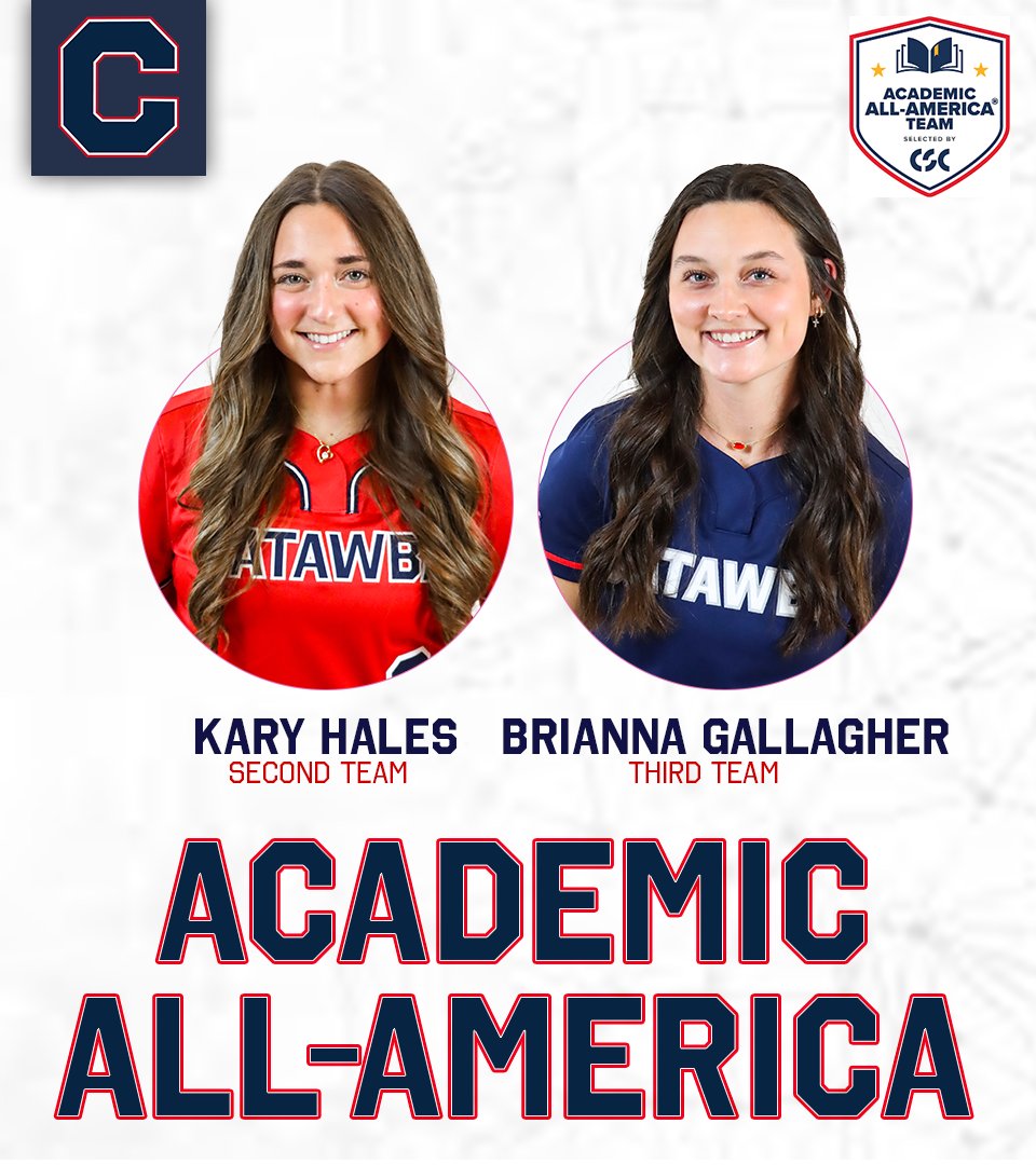 Catawba College Athletics (@catawbaindians) on Twitter photo ๐ธ๐๐-๐ธ๐ฃ๐ ๐ฆ๐๐ ๐ธ๐๐-๐ธ๐๐๐ฃ๐๐๐๐๐ค
<a href="/CatawbaSoftball/">๐ฅCatawba Softball๐ฅ</a> All-Americans Kary Hales and Brianna Gallagher add <a href="/CollSportsComm/">College Sports Communicators</a> Academic All-America honors! ๐
Release | bit.ly/3FTbraQ
#UpDown | #CatawbaCulture ๐ธ๐๐-๐ธ๐ฃ๐ ๐ฆ๐๐ ๐ธ๐๐-๐ธ๐๐๐ฃ๐๐๐๐๐ค
<a href="/CatawbaSoftball/">๐ฅCatawba Softball๐ฅ</a> All-Americans Kary Hales and Brianna Gallagher add <a href="/CollSportsComm/">College Sports Communicators</a> Academic All-America honors! ๐
Release | bit.ly/3FTbraQ
#UpDown | #CatawbaCulture