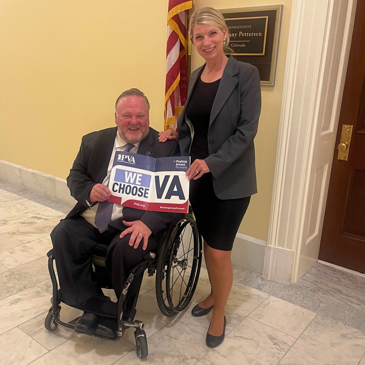 PVA1946's tweet photo. She’s only in her second term—but already making an impact 💪
We appreciate @RepPettersen for meeting with @MSCPVA after being awarded their Legislator of the Year for #PushingAccessForward for #Veterans.
Send a #PVActionForce letter to support heroes: https://t.co/sps21U88mu. https://t.co/urZsqB4sJK