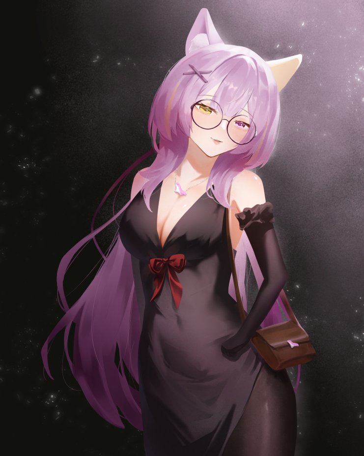 委託展示: 半身插圖
不得不說顯身材深色禮服  尊い...
圖翻出來之後又好想畫😊