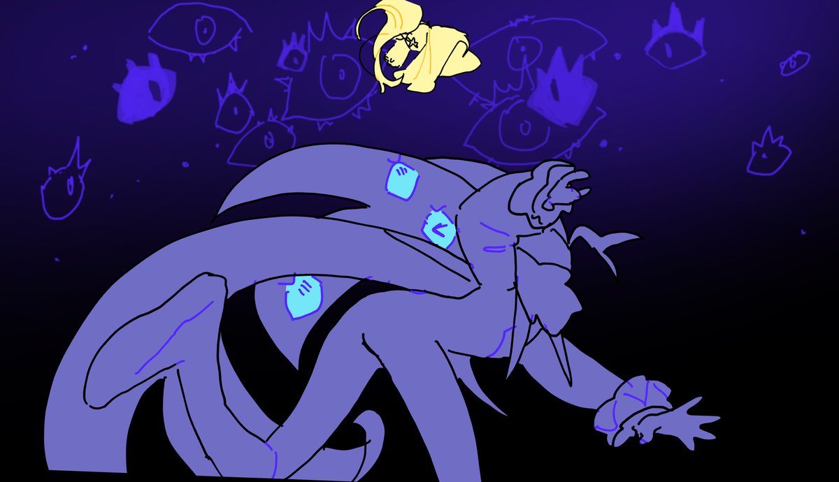 WINNER TAKES IT ALL 👏  Drew a scene from June's animatic! Credits to  <a href="/ActuallyRea/">June</a>  #pureshadow #shadowmilkcookie #purevanillacookie