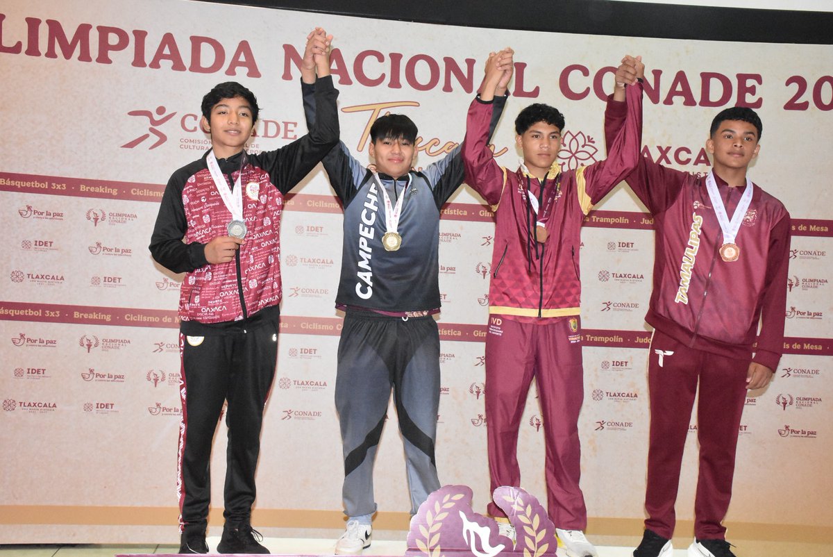Campeche brilla en el inicio del judo en la Olimpiada Nacional CONADE 2025 con 2 medallas de oro, 2 de plata y 3 de bronce. Gracias al respaldo del <a href="/indecam/">INDECAM</a>  promovemos el deporte en los jóvenes campechanos. 

Da clic aquí: bit.ly/4n5OJNi

#GobiernoDeTodos