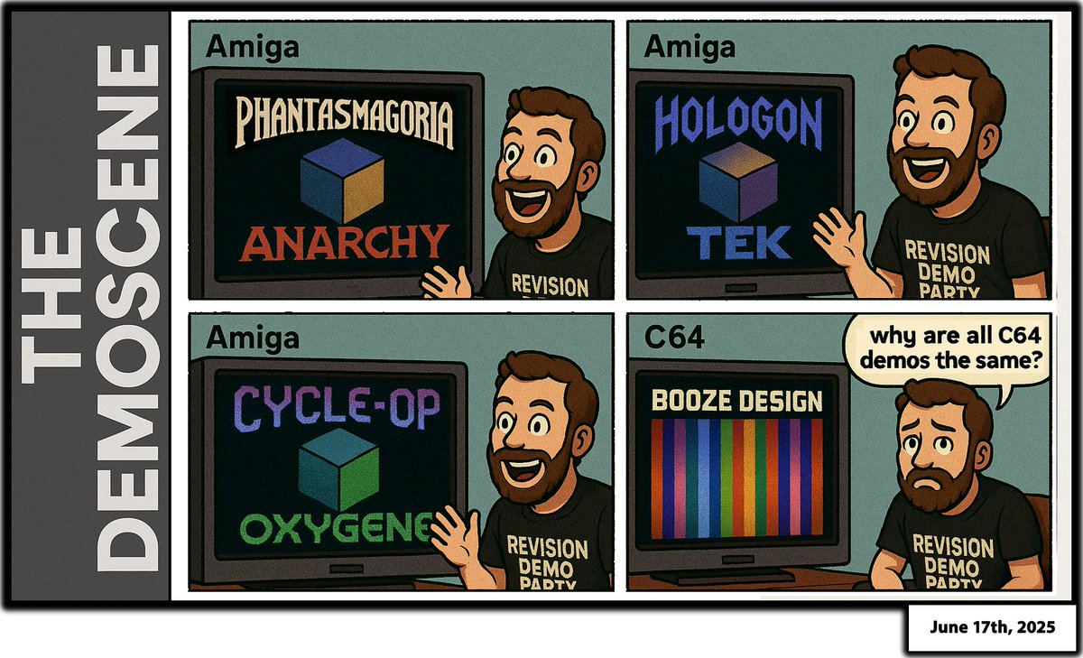 RaistlinGP's tweet image. So true :&apos;-) .. sorry, Amiga sceners :p #demoscene #c64 #amiga #commodore64 #revisiondemoparty