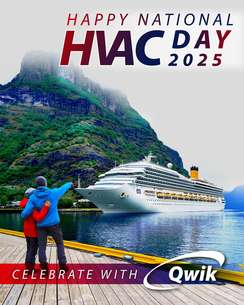Happy #NationalHVACTechDay! QwikProducts salutes 400K+ HVAC techs keeping summers cool &amp; winters cozy. QwikProducts by Mainstream Engineering ensures reliable fixes. Win a cruise in our 2025 QwikRewards! Repost #QwikRewards, like, share, follow! qwik.com/qwikrewards #qwik