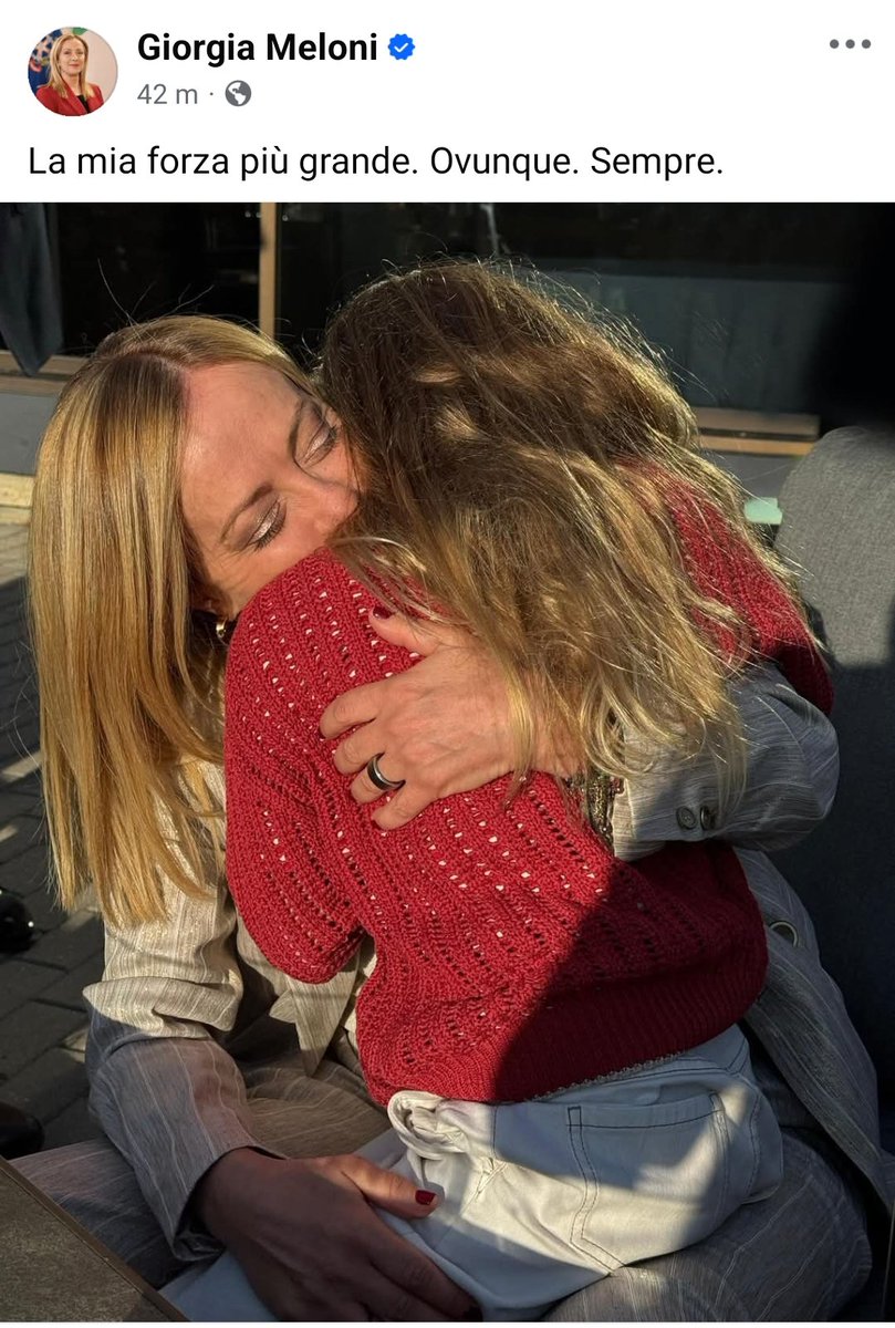 La madre cristiana amica di un criminale ricercato, la madre cristiana che si astiene all'Onu per il cessate il fuoco, la madre cristiana che manda le armi che stanno sterminando migliaia di bambini palestinesi, la madre cristiana complice morale di un genocidio. #Meloni