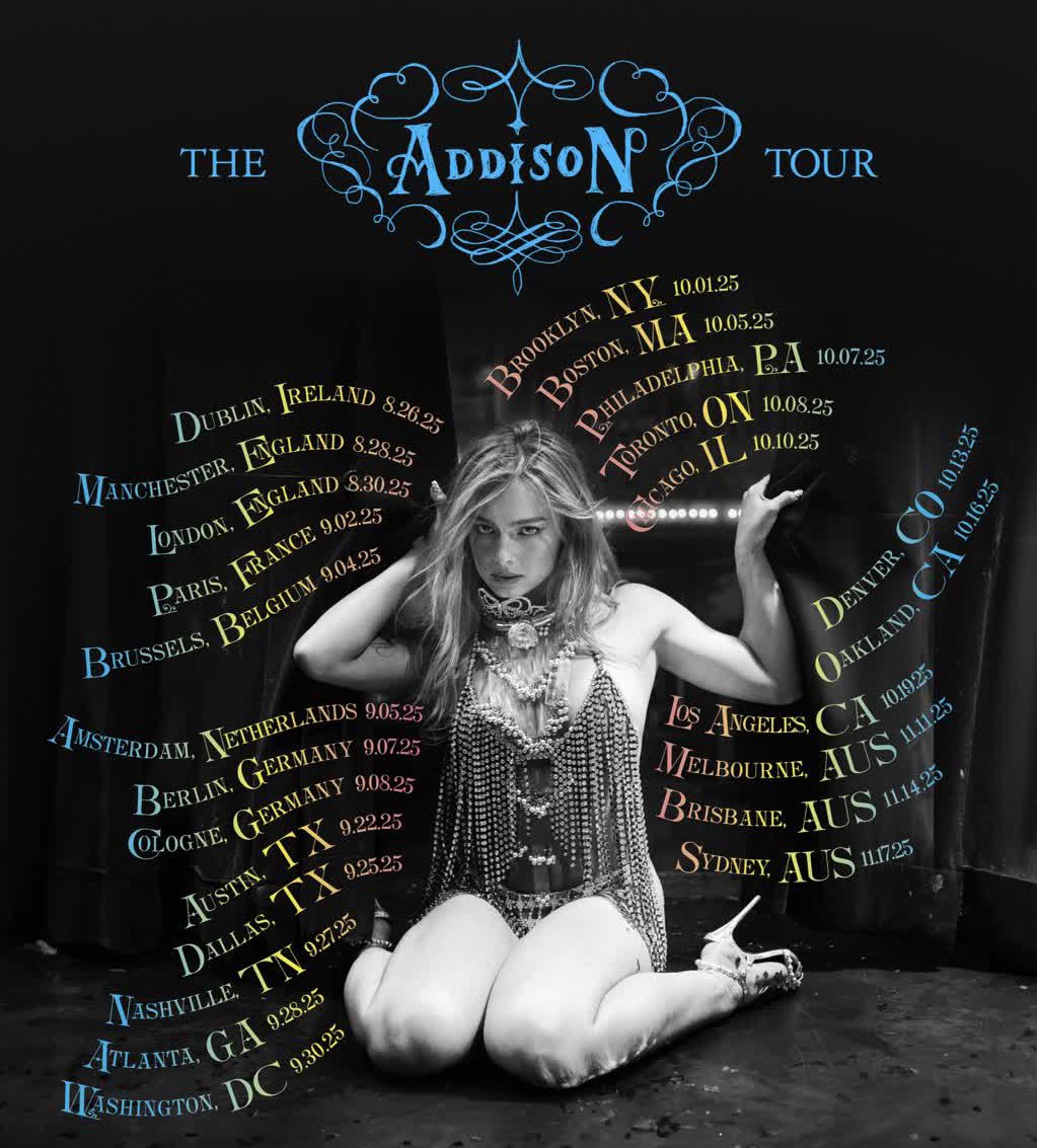 Based on Addison’s touring schedule it is unlikely that Addison will attend the #VMAs this year unless she flies to New York immediately after her show in Cologne, Germany.