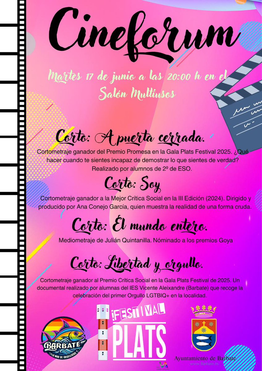 Os dejamos la programación cultural de estos días

#Barbate #Cultura #historia #Deportes #viajar 

<a href="/CadizTurismo/">Turismo de la provincia de Cádiz</a> <a href="/andalucianet/">Turismo Andaluz</a> <a href="/BarbateCultura/">CulturaBarbate</a> 
<a href="/tursmoandalucia/">turismoandalucia</a> <a href="/JuventudBarbate/">Juventud Barbate</a>