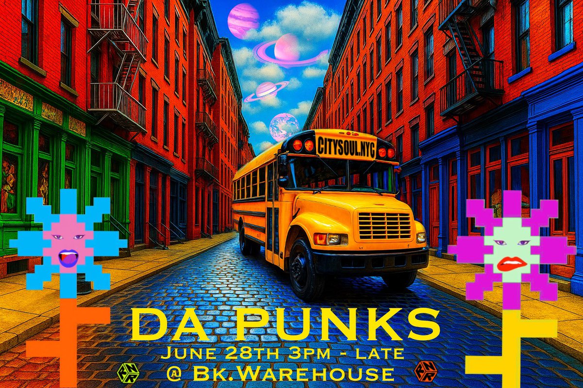 dapunks.nft ||| NFT NYC (@da_punksnft) on Twitter photo Da Punks is taking over Bushwick on June 28 🧨🚌
Art. Music. Fashion. Block party vibes all day.
Afro-house afterparty at BK.Wearhouse till late 🌙🎶
Free event | Creative army only 🖖
lu.ma/0hb0n8cc?fbcli…
#DaPunks #BrooklynBlockParty #ArtMeetsBeats
<a href="/RopiDani/">Dani Ropi ||| NFT NYC 2025</a> Da Punks is taking over Bushwick on June 28 🧨🚌
Art. Music. Fashion. Block party vibes all day.
Afro-house afterparty at BK.Wearhouse till late 🌙🎶
Free event | Creative army only 🖖
lu.ma/0hb0n8cc?fbcli…
#DaPunks #BrooklynBlockParty #ArtMeetsBeats
<a href="/RopiDani/">Dani Ropi ||| NFT NYC 2025</a>