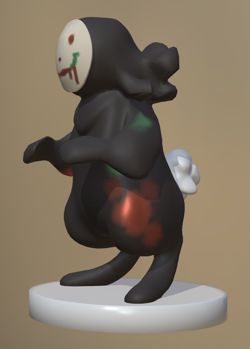 echoBsilly's tweet image. AnoTHER 3D FELLA! Click Clack from @/clickety-clacker’s (on tumblr) Artifracture AU 🖊️ #GreatGodGrove