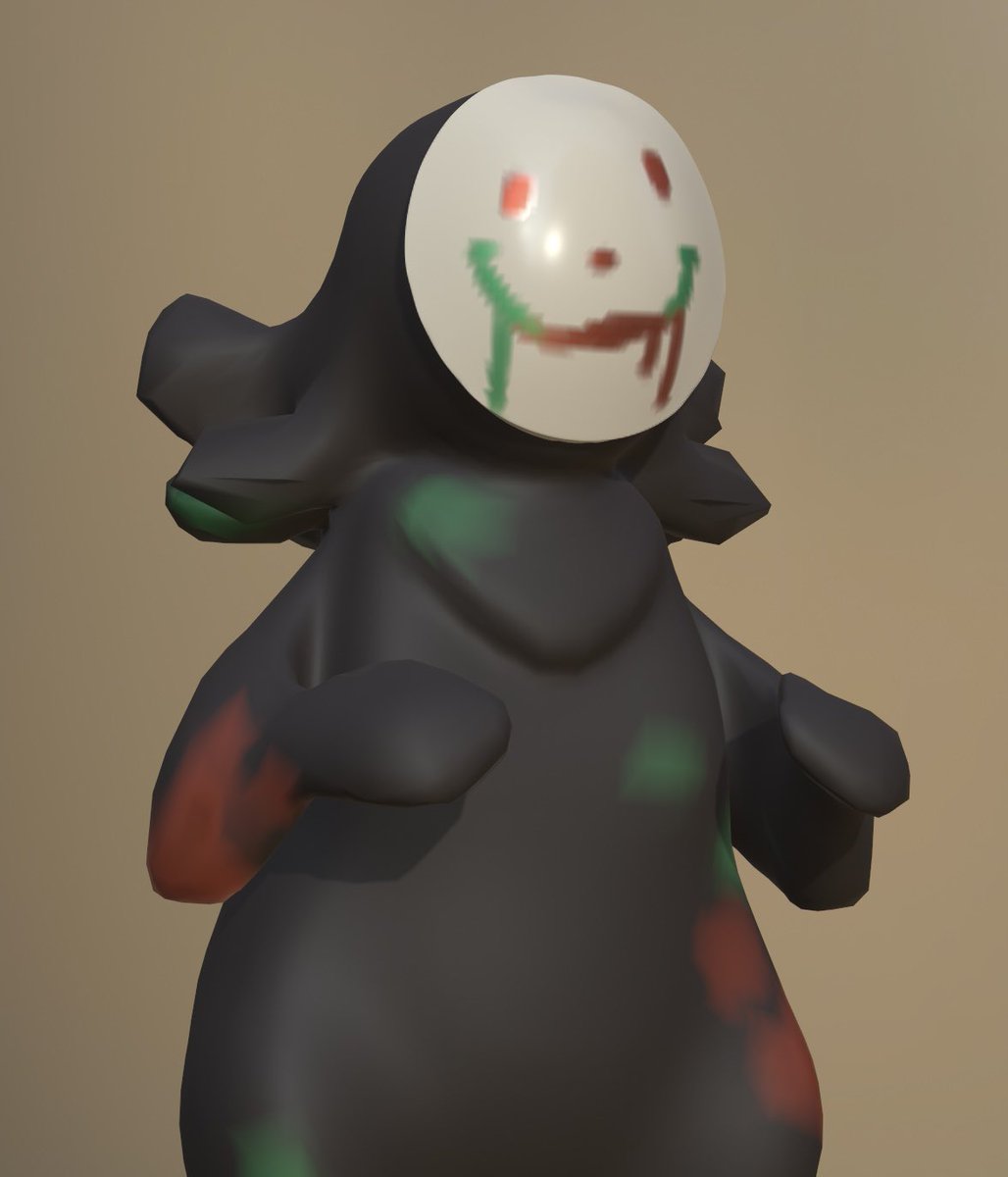 echoBsilly's tweet image. AnoTHER 3D FELLA! Click Clack from @/clickety-clacker’s (on tumblr) Artifracture AU 🖊️ #GreatGodGrove