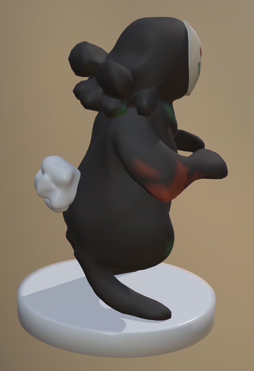 echoBsilly's tweet image. AnoTHER 3D FELLA! Click Clack from @/clickety-clacker’s (on tumblr) Artifracture AU 🖊️ #GreatGodGrove