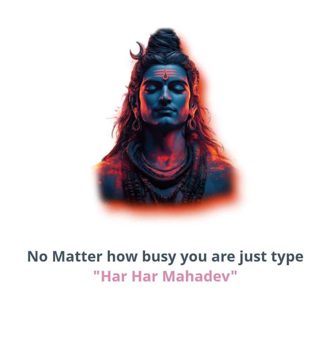 Don't scroll without typing Har Har Mahadev